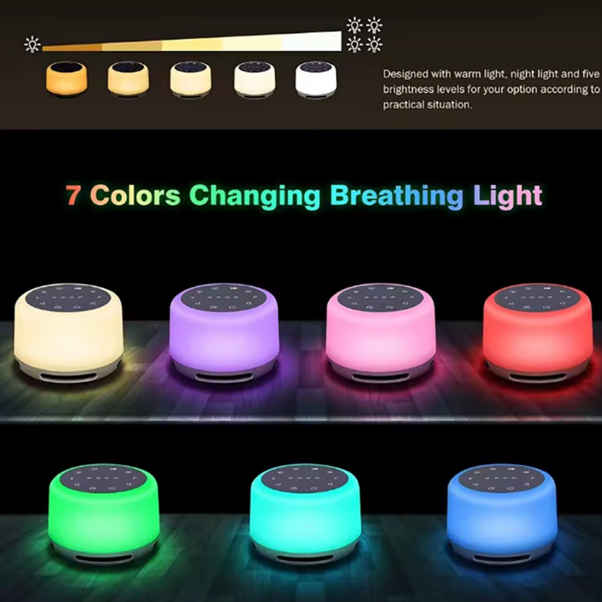 White Noise Machine Baby - M85K Przenośny Generator Dźwięków Uspokajających z