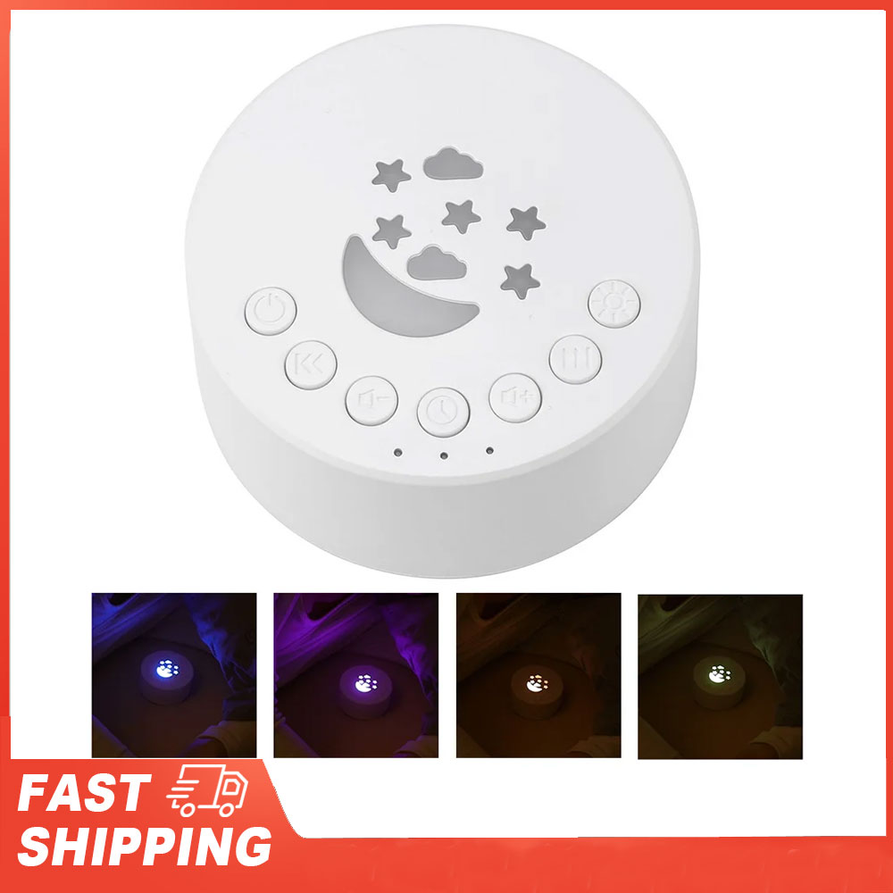 White Noise Machine Baby - Maszyna do usypiania niemowląt, biurkowy generator