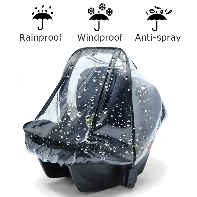 Stroller Rain Cover - Pokrowiec przeciwdeszczowy na wózek dziecięcy, wiatroodporny