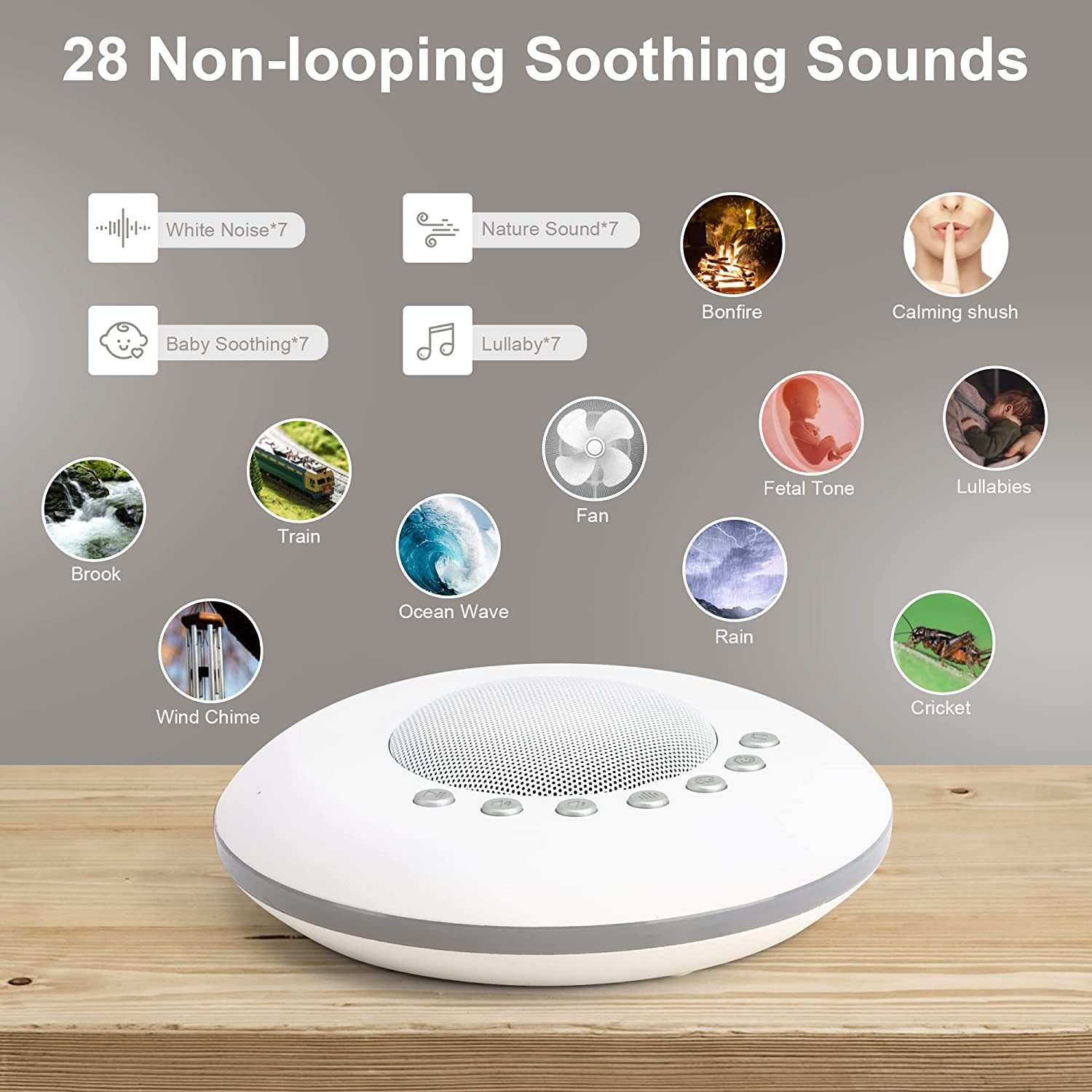 White Noise Machine Baby - Urządzenie do generowania białego szumu dla
