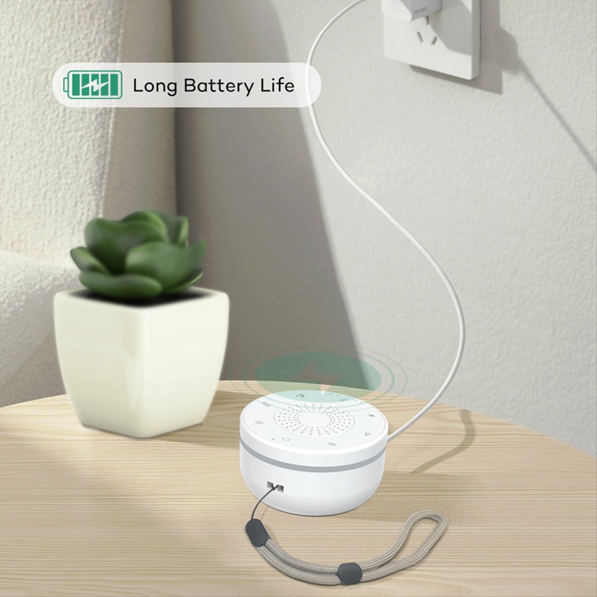 White Noise Machine Baby - ETRT Przenośny generator dźwięku uspokajających do