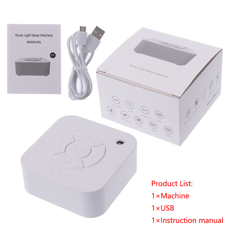 White Noise Machine Baby - Maszyna do białego szumu USB Akumulatorowa