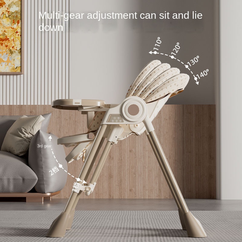 Baby High Chair Booster - Elektryczne, wielofunkcyjne, składane krzesełko do karmienia