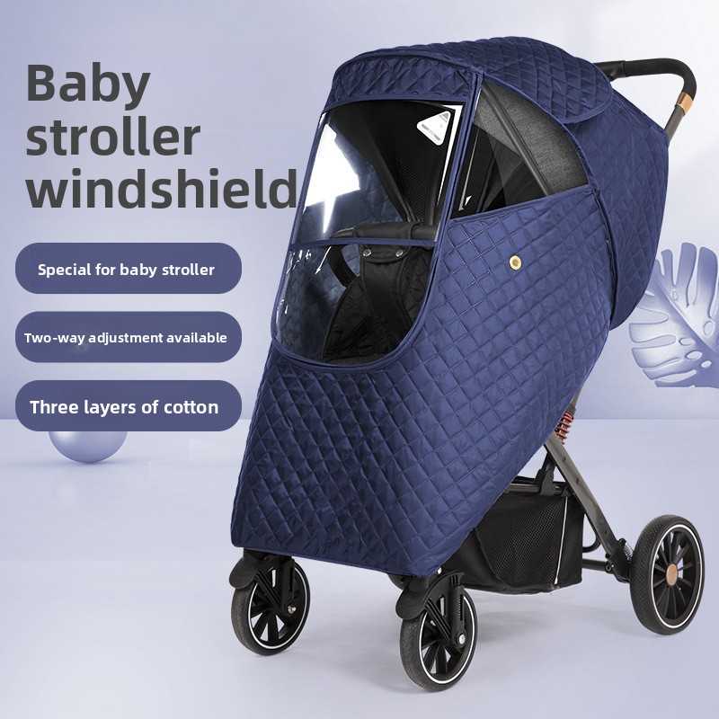 Stroller Rain Cover - Uniwersalny pokrowiec przeciwdeszczowy na wózek dziecięcy: