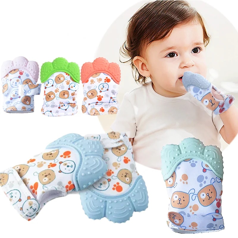 Teething Mitten Baby - Rękawiczki z gryzakiem dla niemowląt z