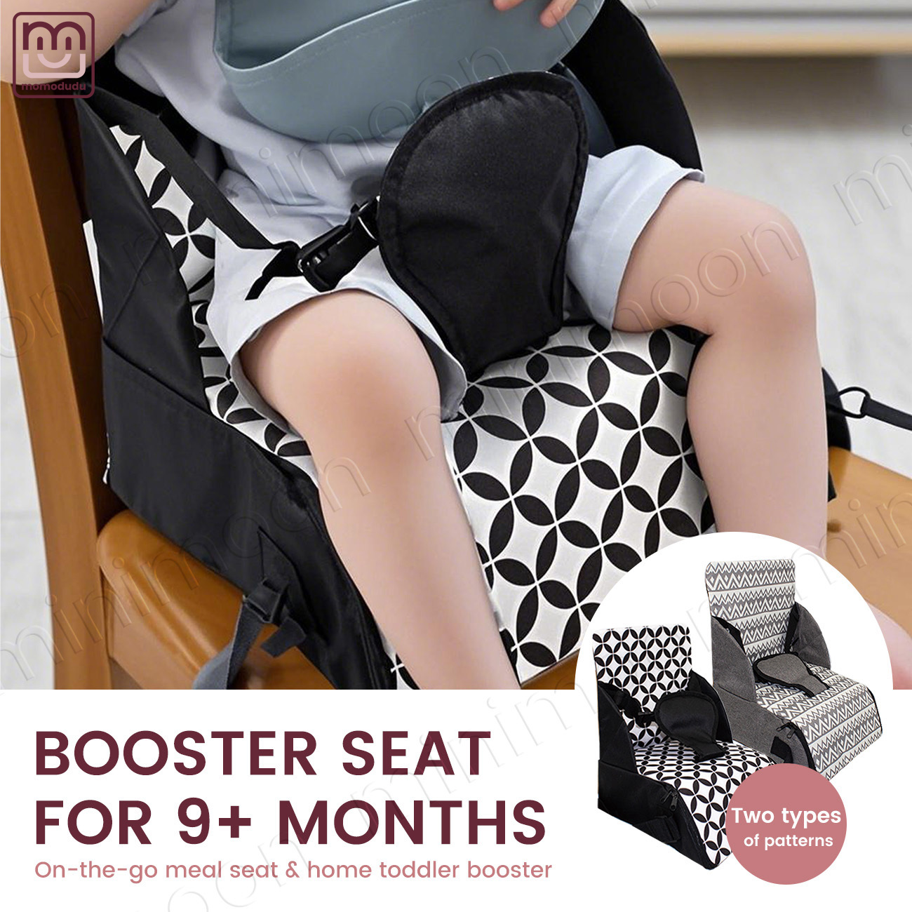 Baby High Chair Booster - Przenośny podwyższacz dla niemowląt do jedzenia