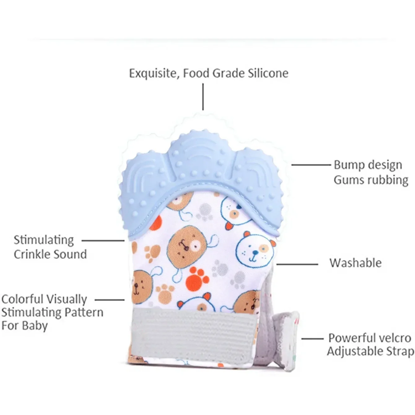 Silikonowe rękawiczki gryzaki  – Teething Mitten Baby recenzja i cena