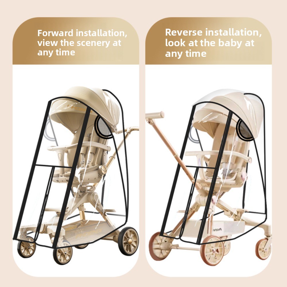 Przezroczysta osłona przeciwde – Stroller Rain Cover recenzja i cena