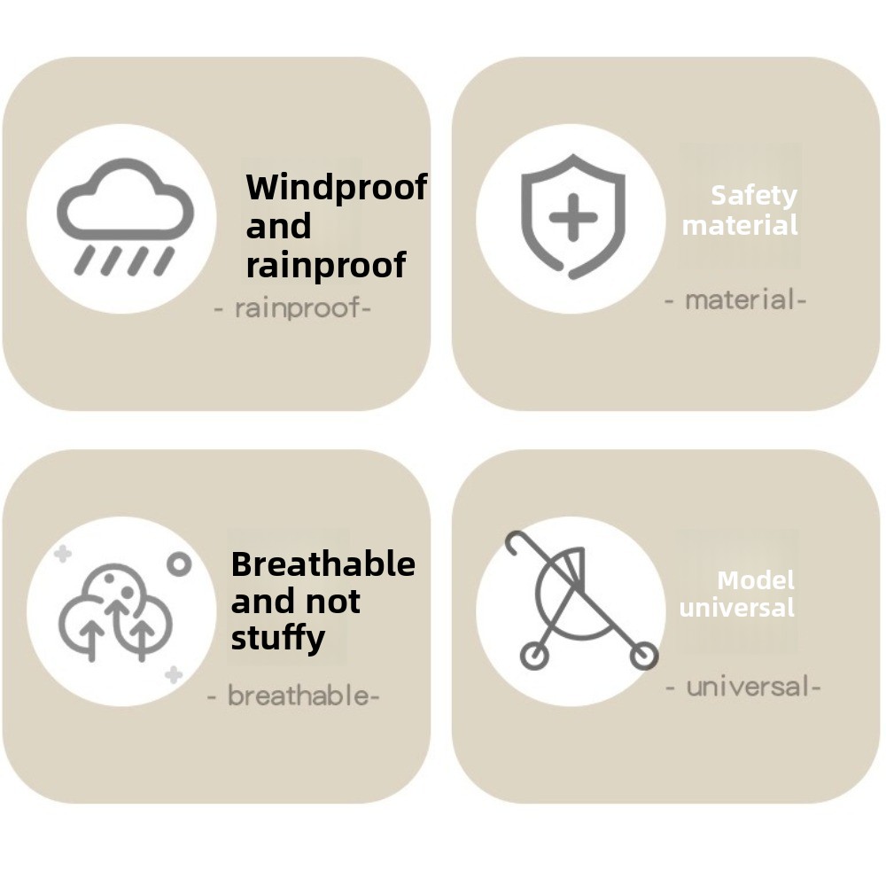 Przezroczysta osłona przeciwde – Stroller Rain Cover recenzja i cena