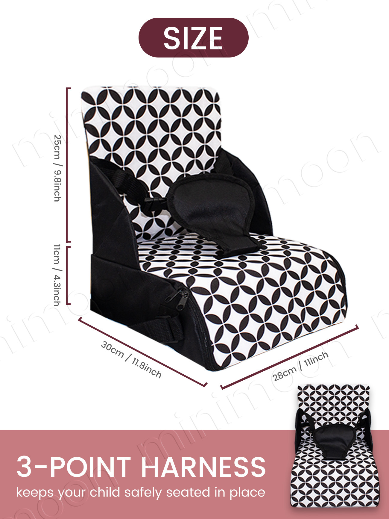 Przenośny podwyższacz dla niem – Baby High Chair Booster recenzja i cena